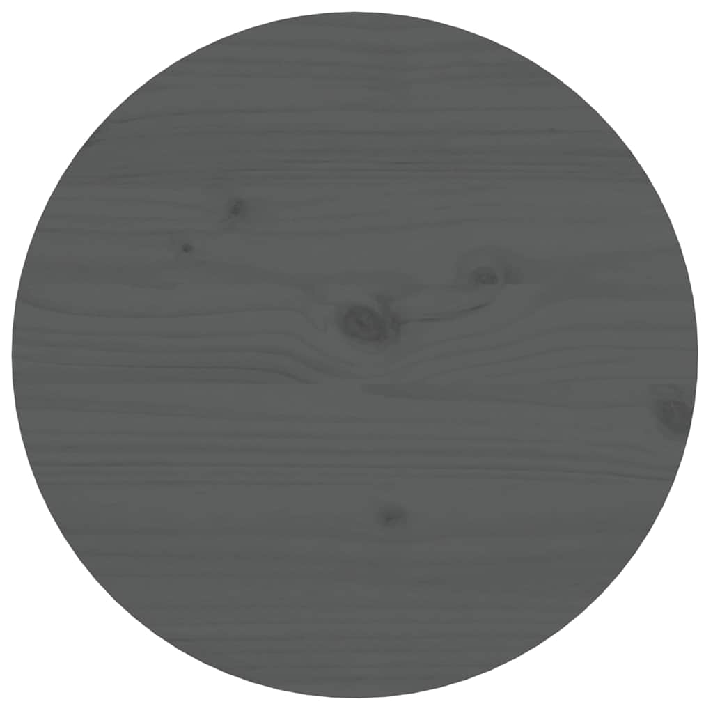 Coffee Table Solid Wood Pine grey black white Solid pinewood Ø 55 x 60 cm