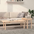 Coffee Table 2 Piece Set Solid Wood Pine Honey Brown Grey Black White Natural 11