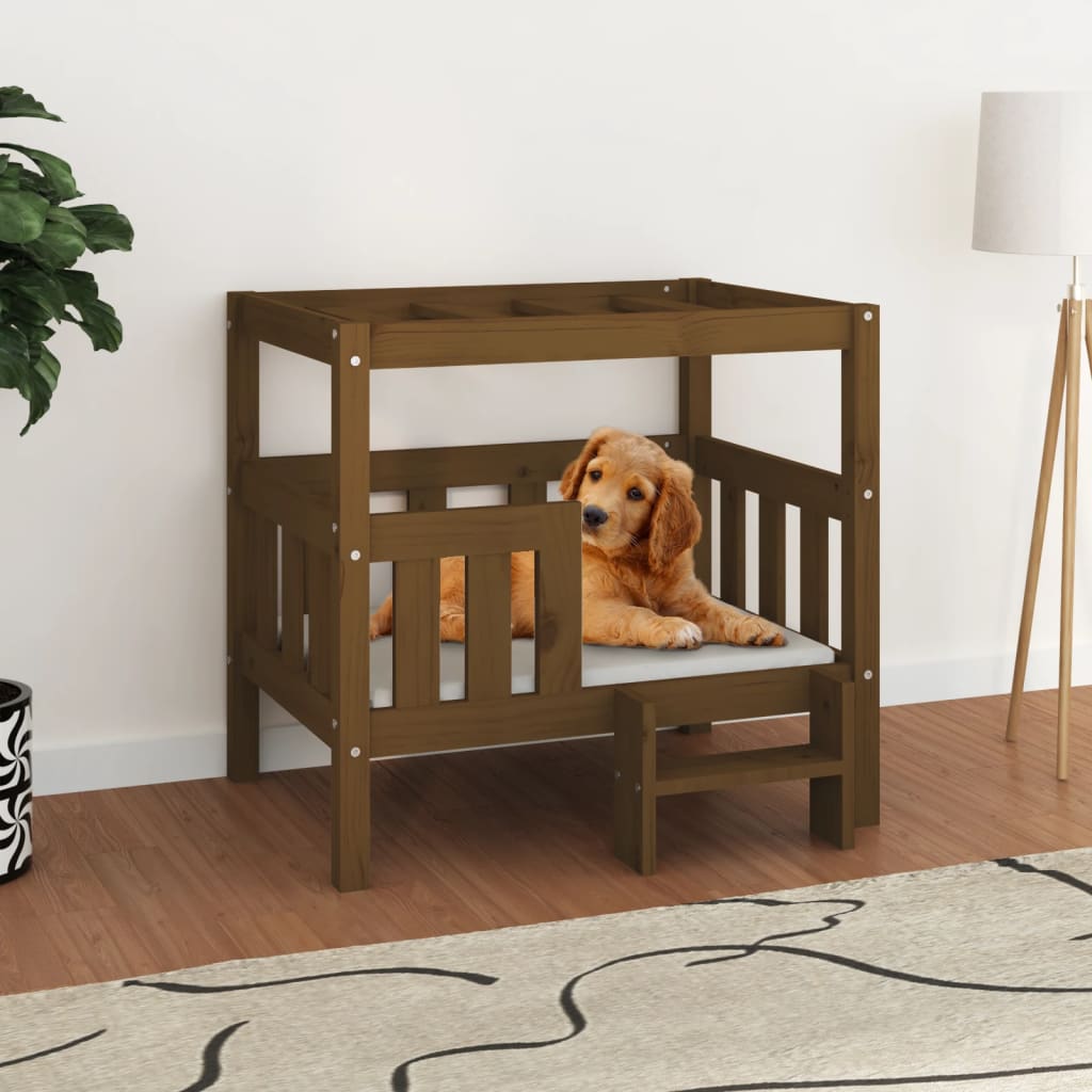 Dog Bed Solid Wood Pine