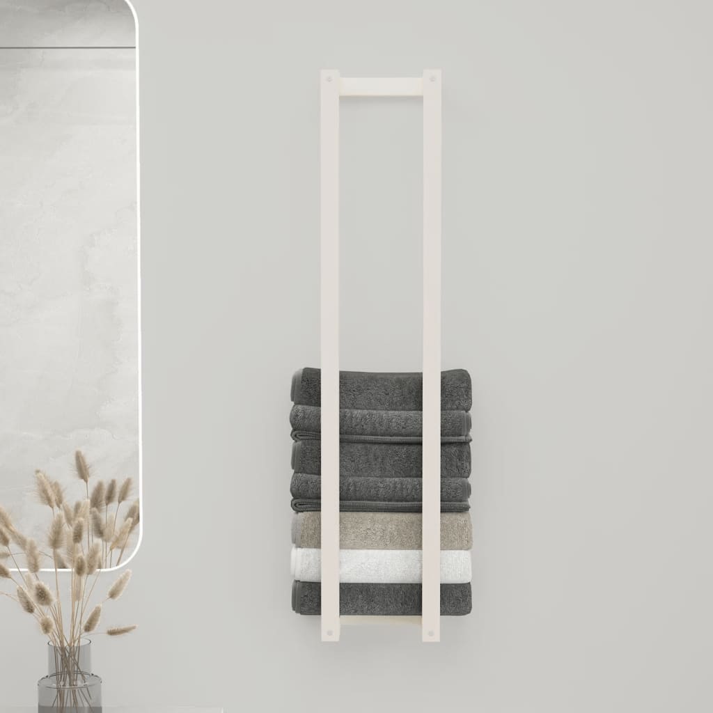 Towel Rack Solid Wood Pine