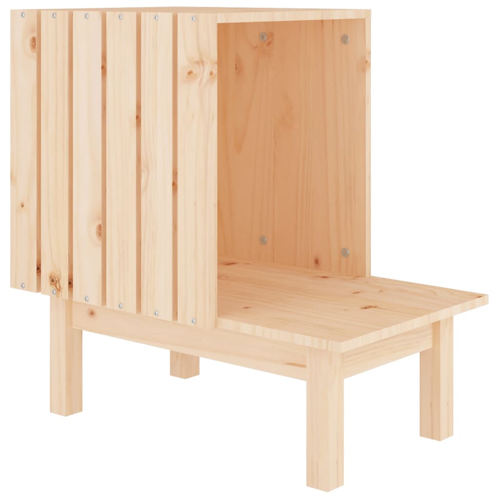Cat House 60X36X60 Cm Solid Wood Pine