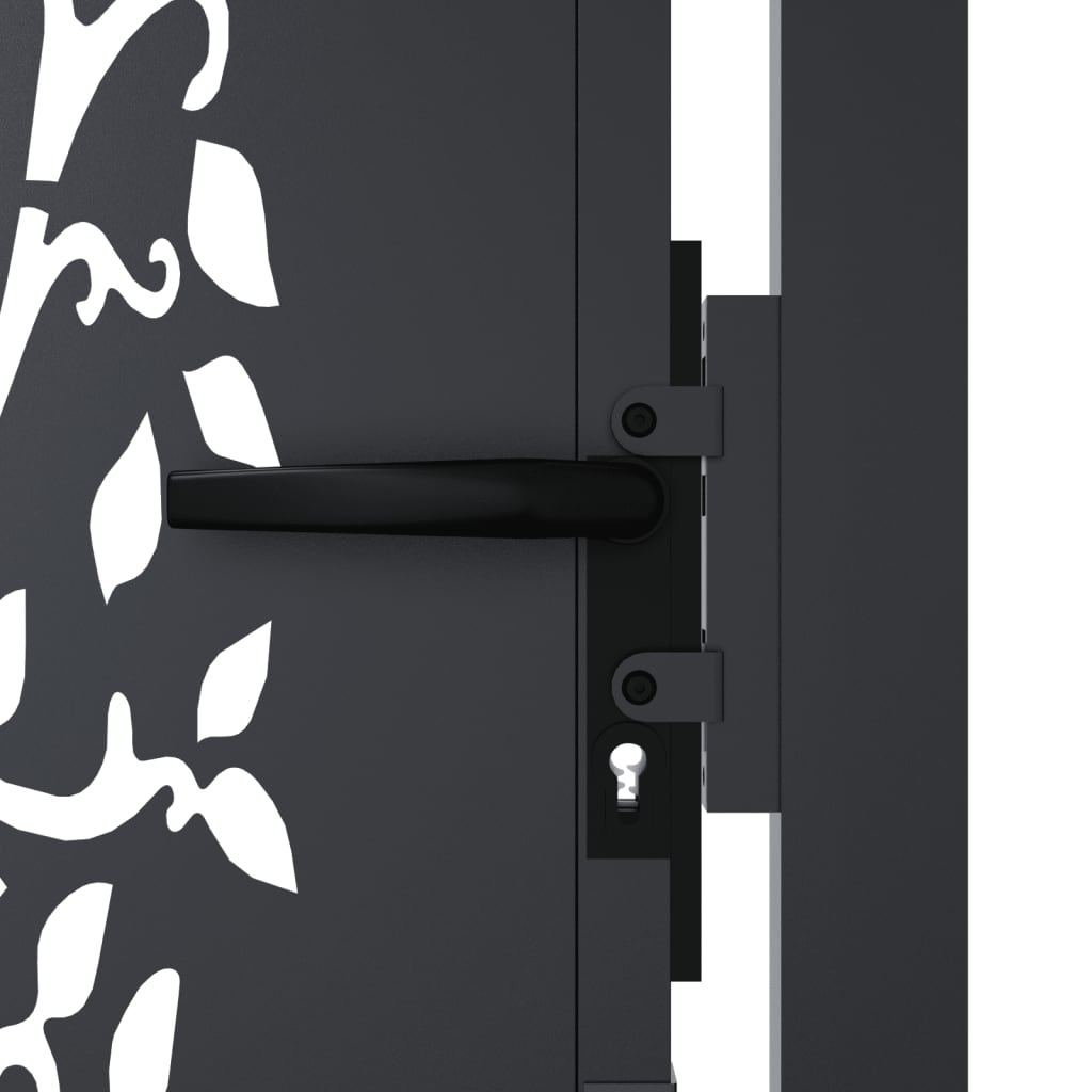 Garden Gate Anthracite Steel Tree Design