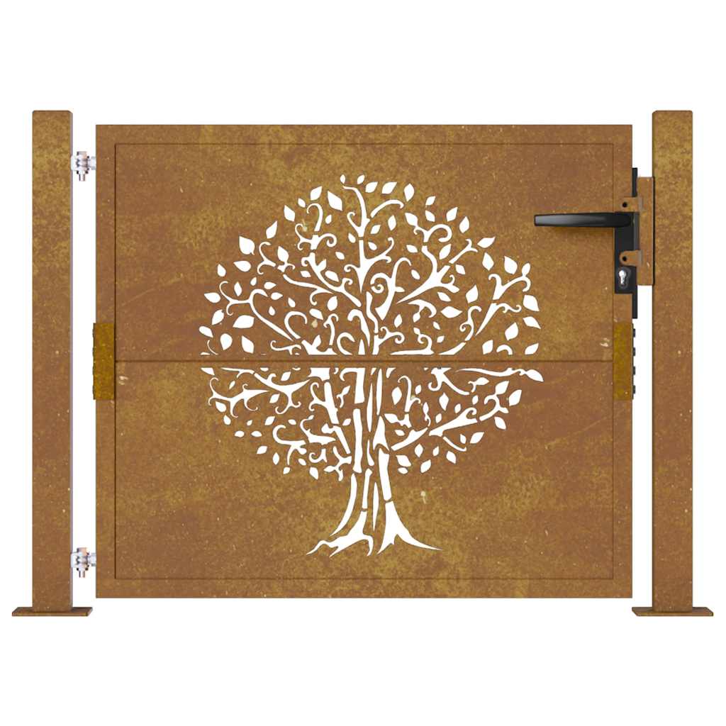 Garden Gate Corten Steel Tree Design