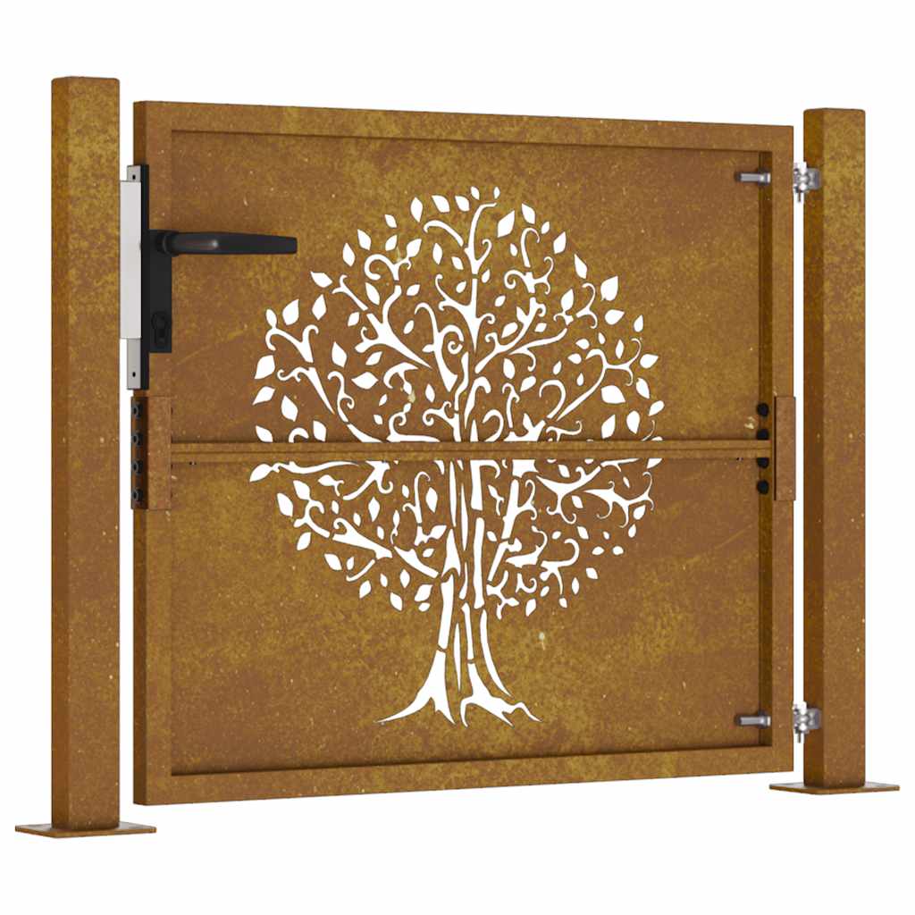 Garden Gate Corten Steel Tree Design