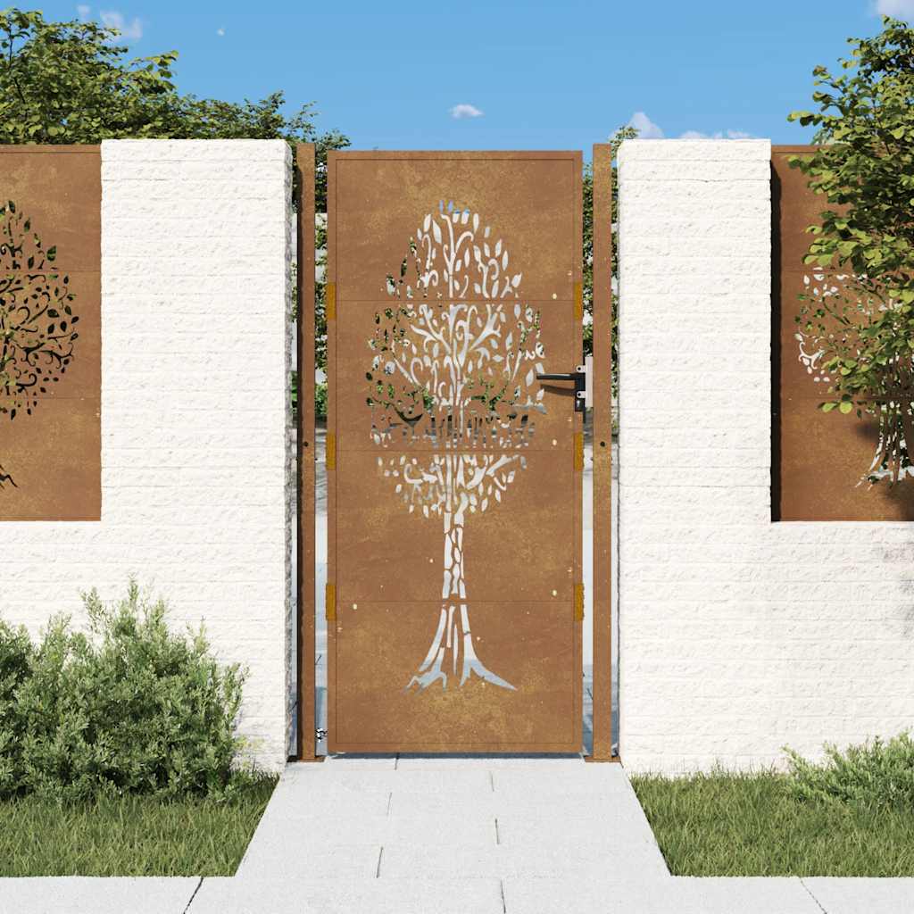 Garden Gate Corten Steel Tree Design