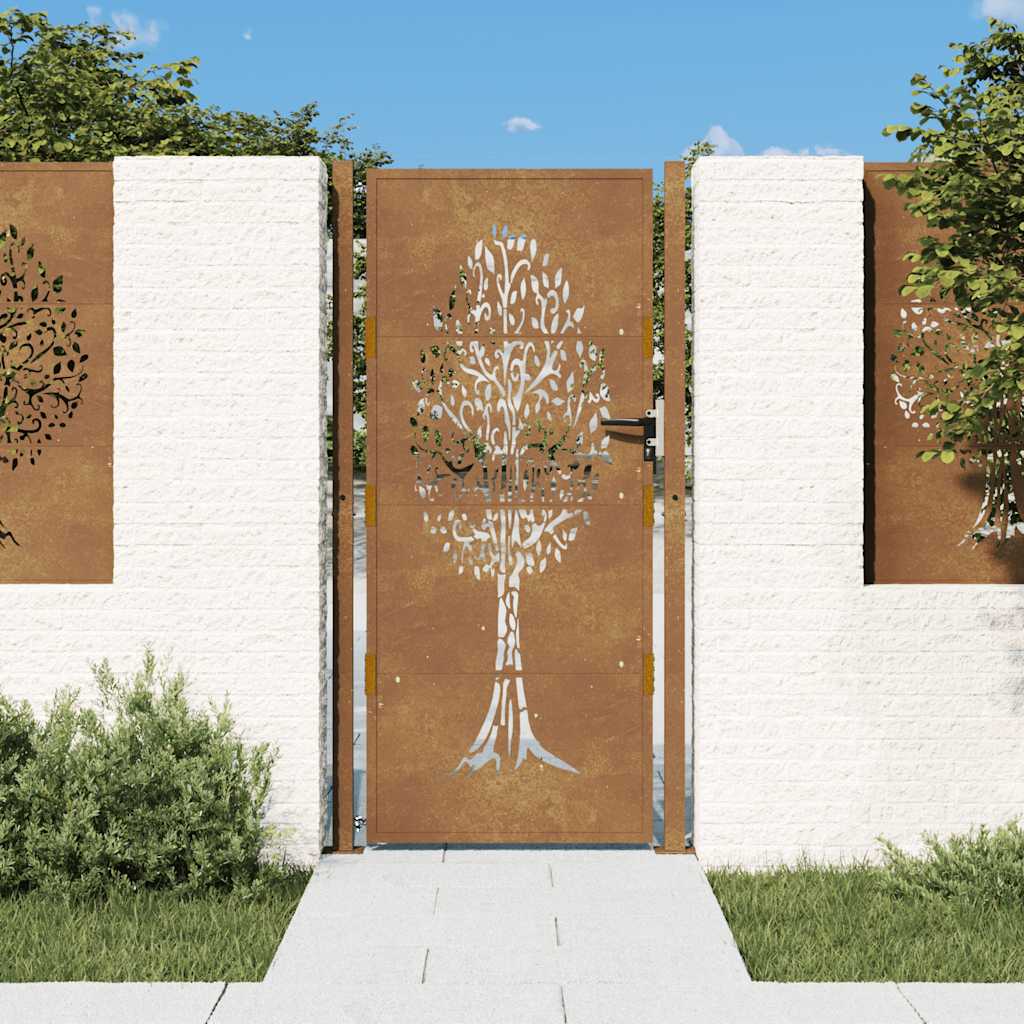 Garden Gate Corten Steel Tree Design