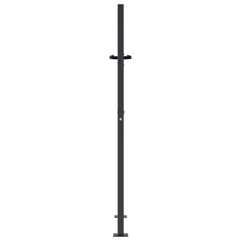 Garden Gate Anthracite Steel Grass Design