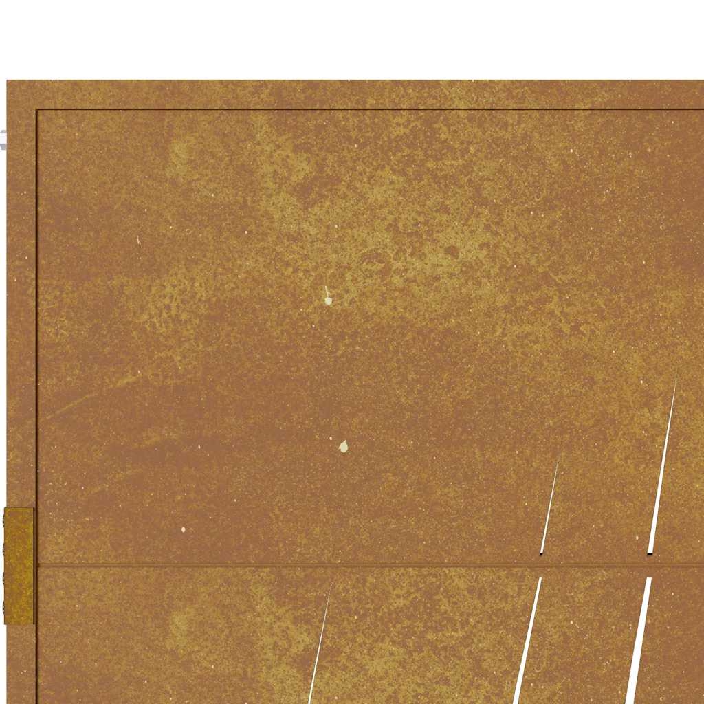 Garden Gate Corten Steel Grass Design