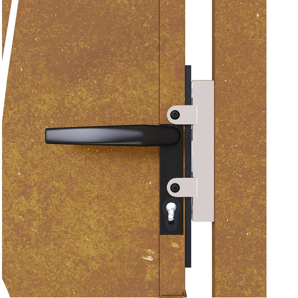 Garden Gate Corten Steel Grass Design
