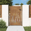 Garden Gate Corten Steel Grass Design