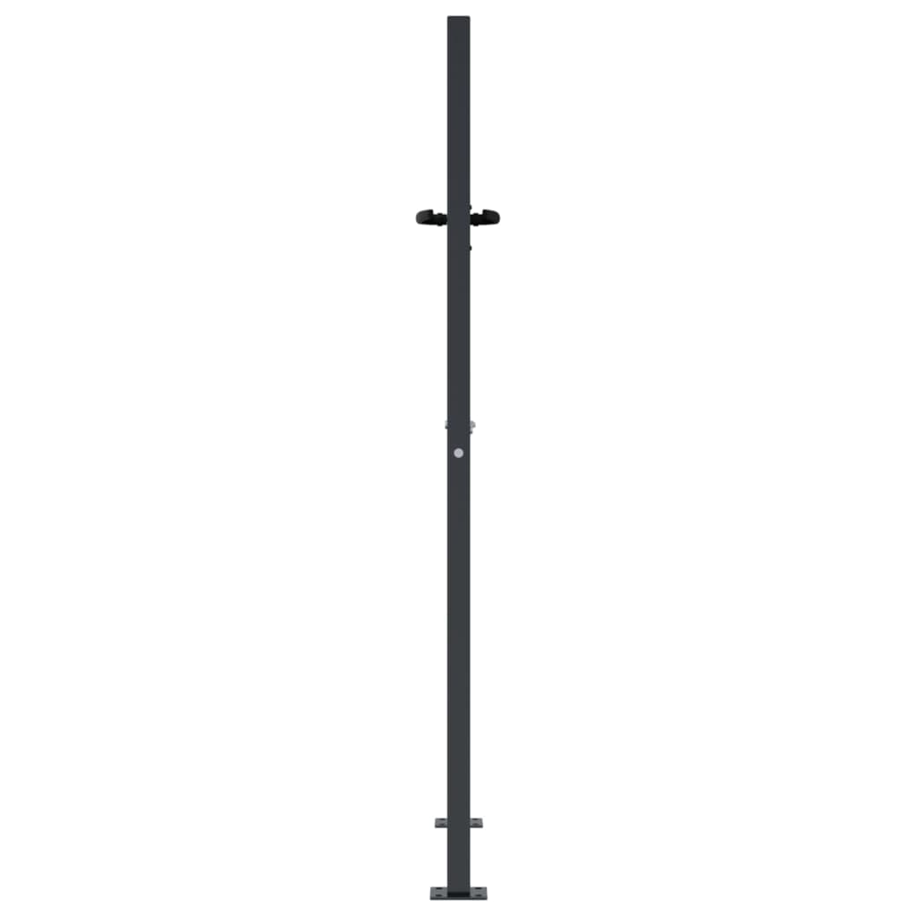 Garden Gate Anthracite Steel Bamboo Design
