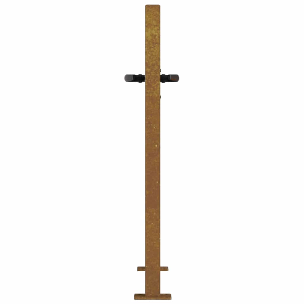 Garden Gate Corten Steel Bamboo Design