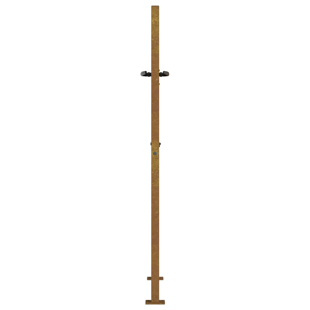 Garden Gate Corten Steel Bamboo Decorative Privacy Fence Outdoor Rusty Lockable