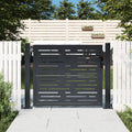 Garden Gate Anthracite Steel Square Design