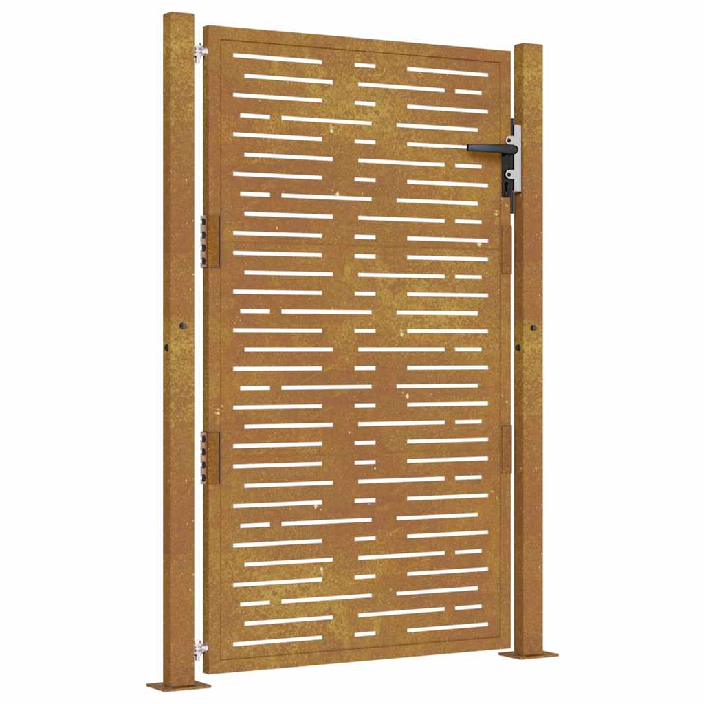 Garden Gate Corten Steel Square Design