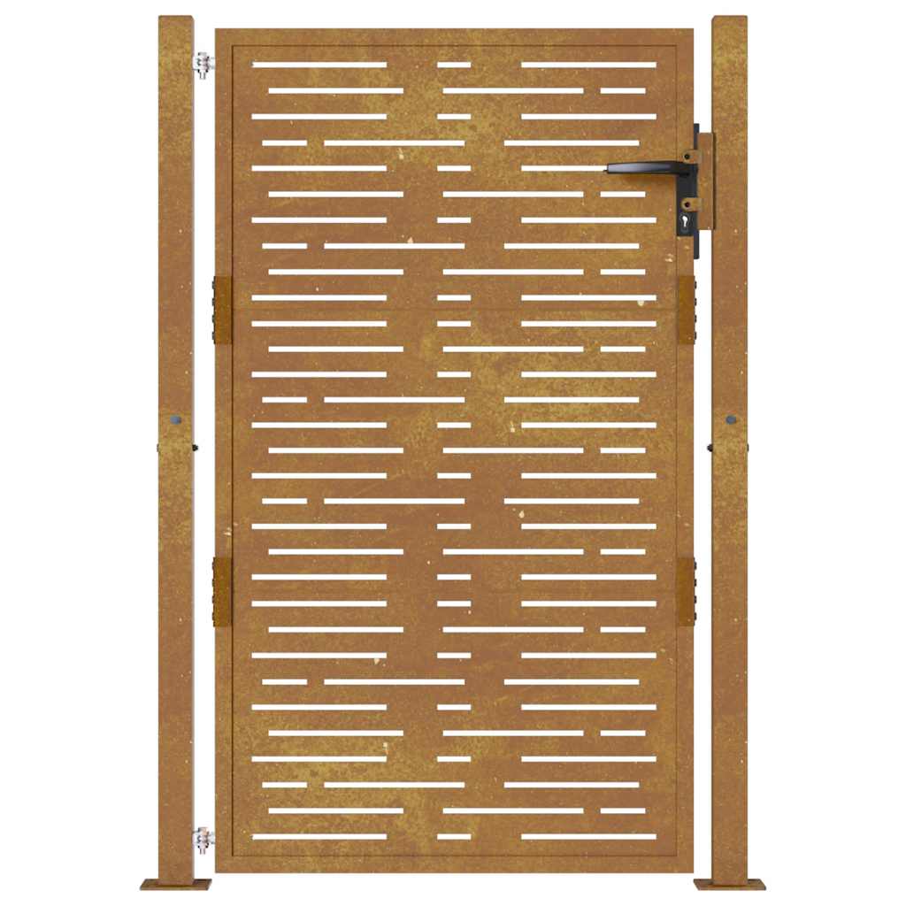 Garden Gate Corten Steel Square Design