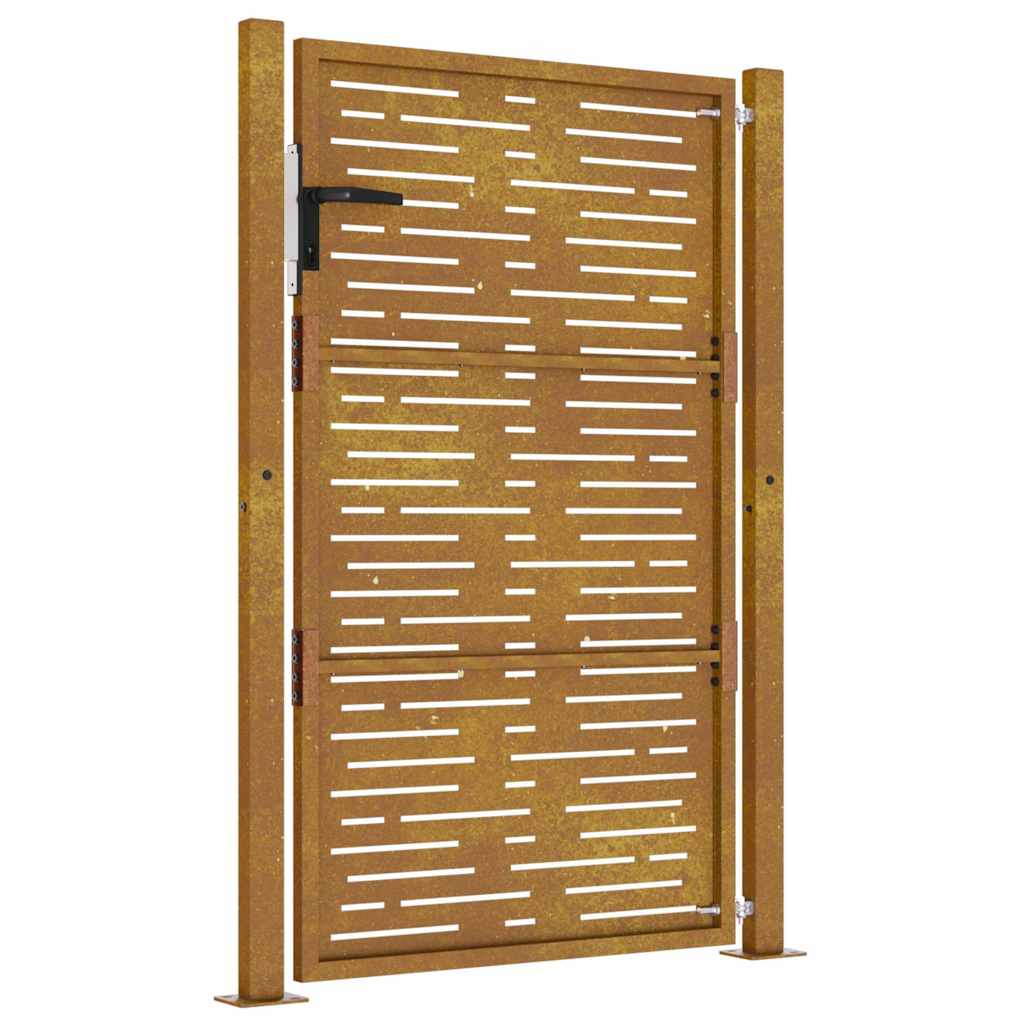 Garden Gate Corten Steel Square Design