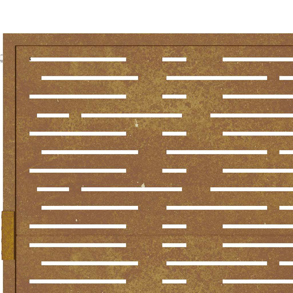 Garden Gate Corten Steel Square Design