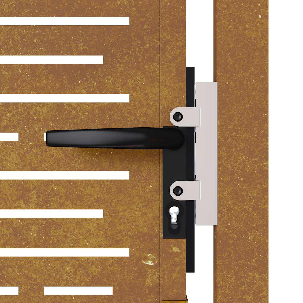 Garden Gate Corten Steel Square Design