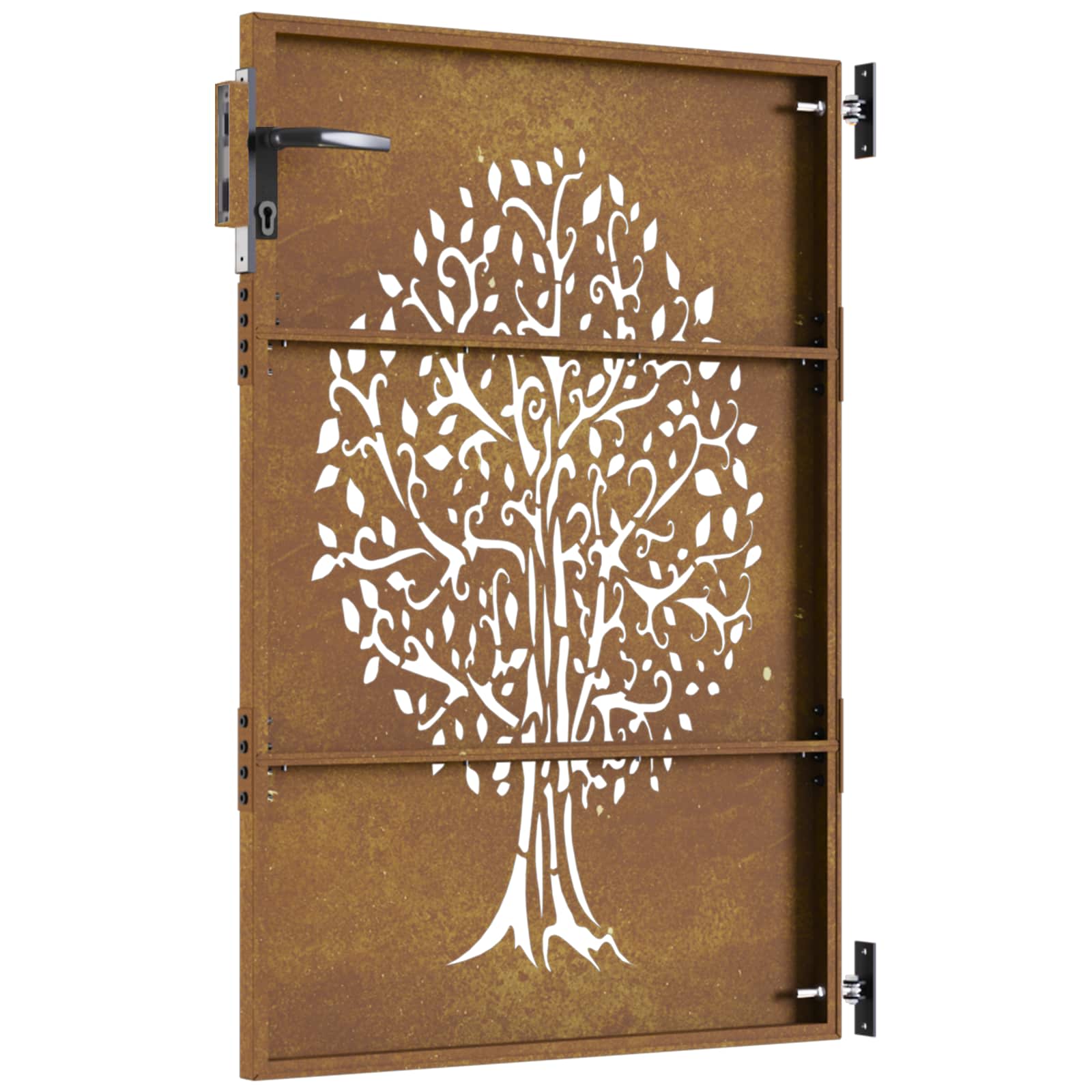 Garden Gate Corten Steel Tree Design