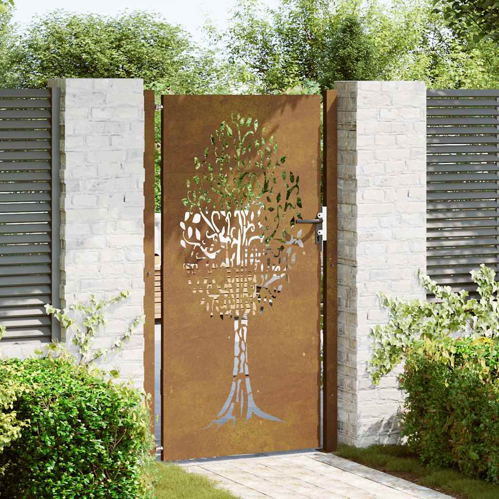 Garden Gate Corten Steel Tree Design