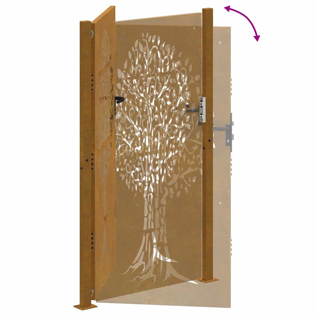 Garden Gate Corten Steel Tree Design