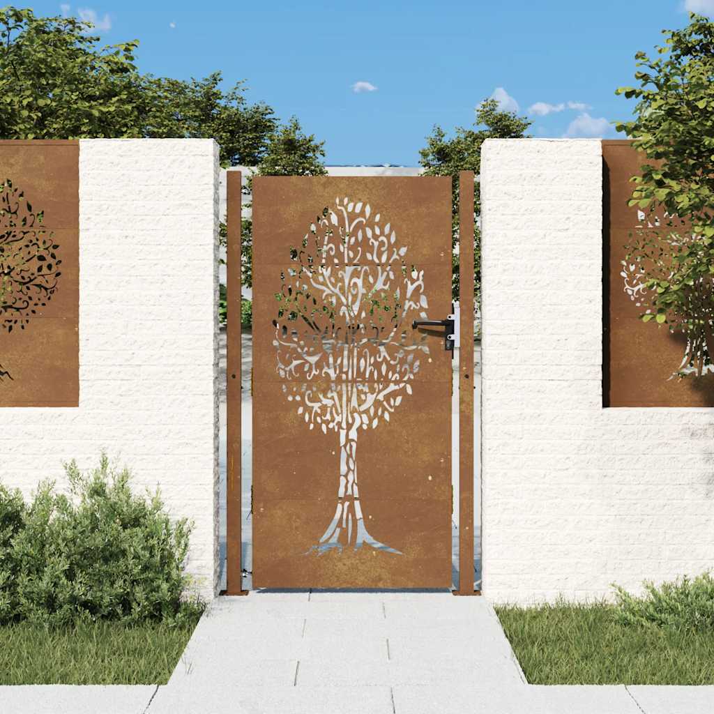 Garden Gate Corten Steel Tree Design