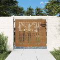 Garden Gate Corten Steel Bamboo Design