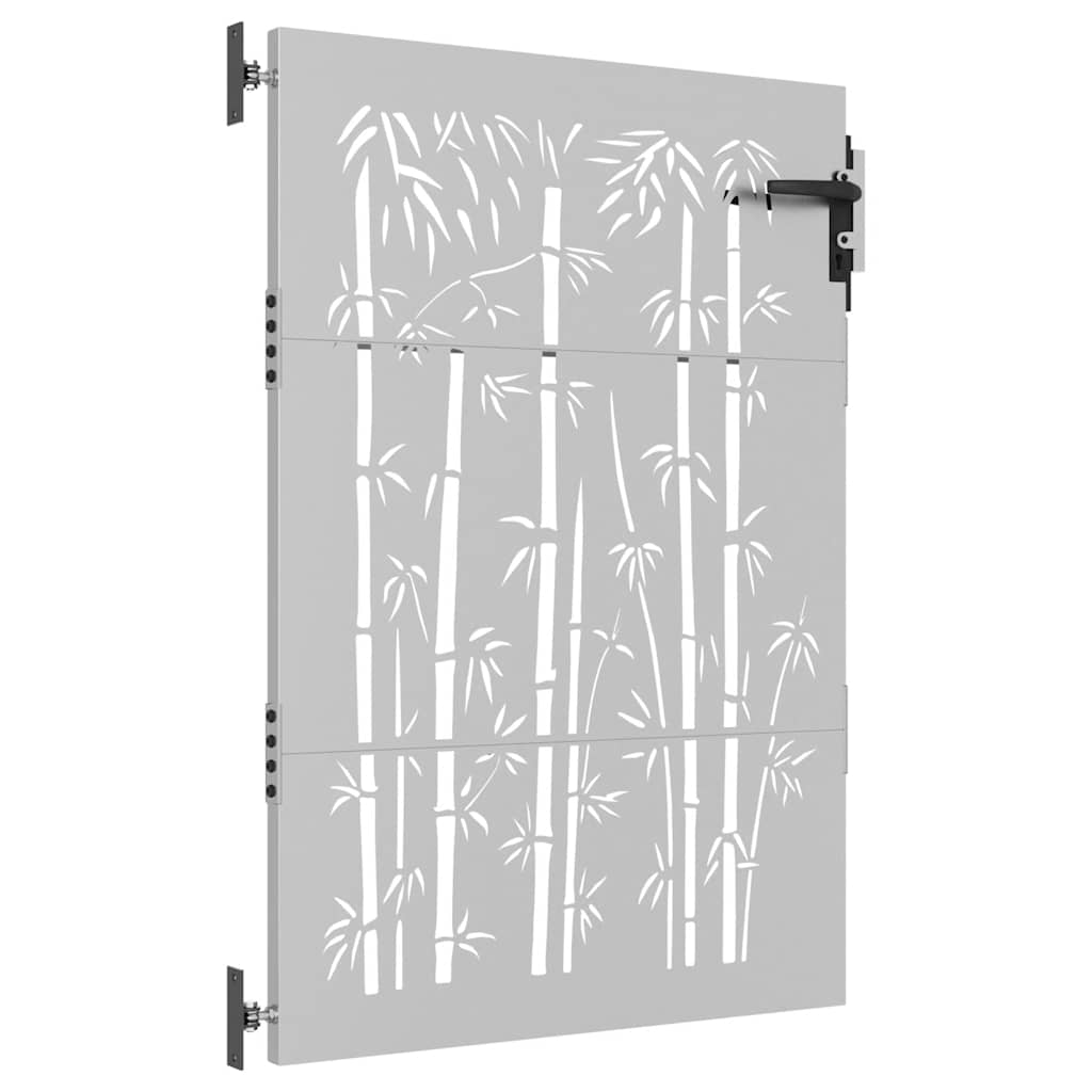 Garden Gate Corten Steel Bamboo Design