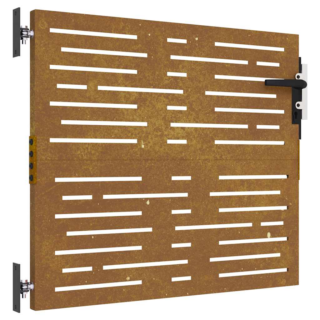 Garden Gate Corten Steel Square Design