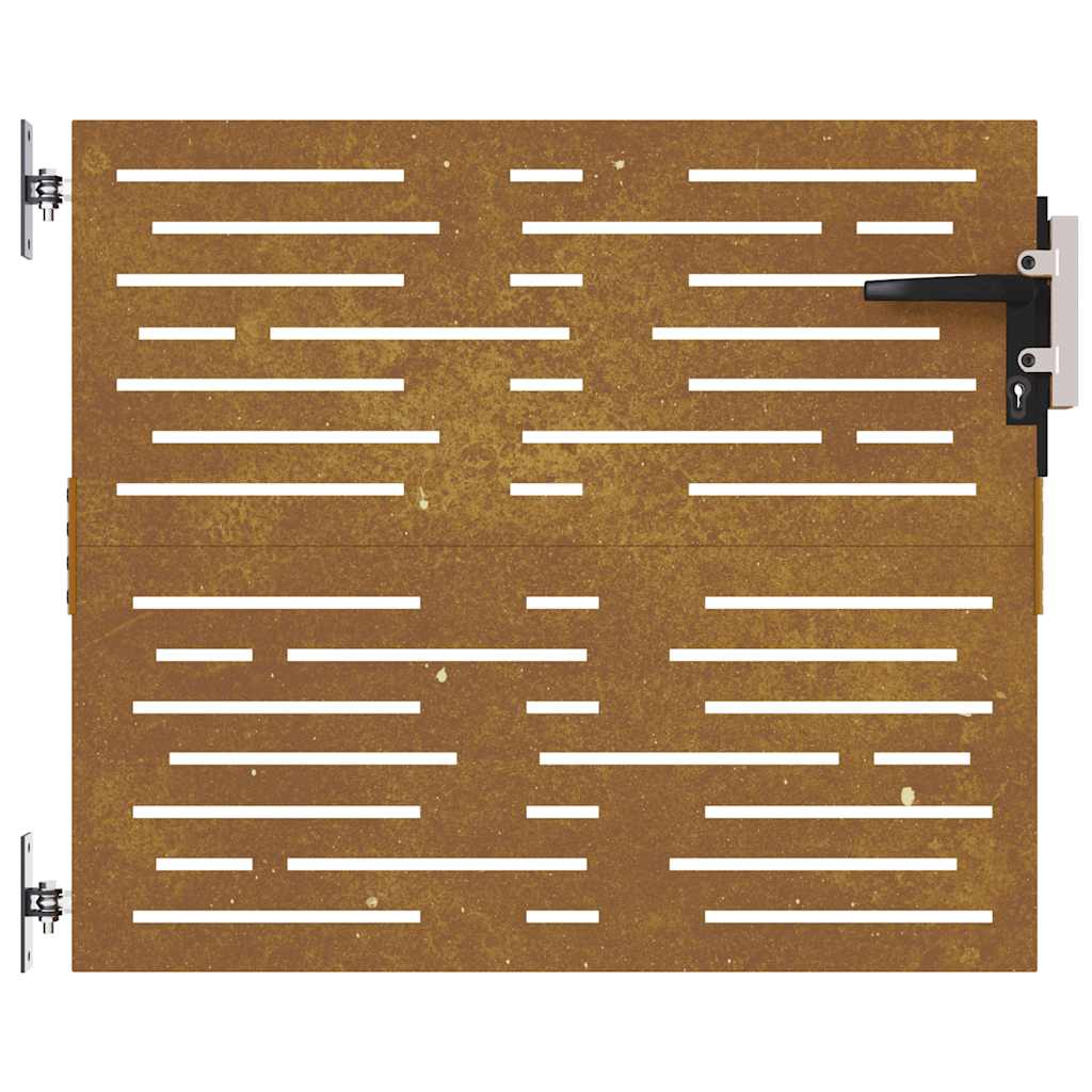 Garden Gate Corten Steel Square Design