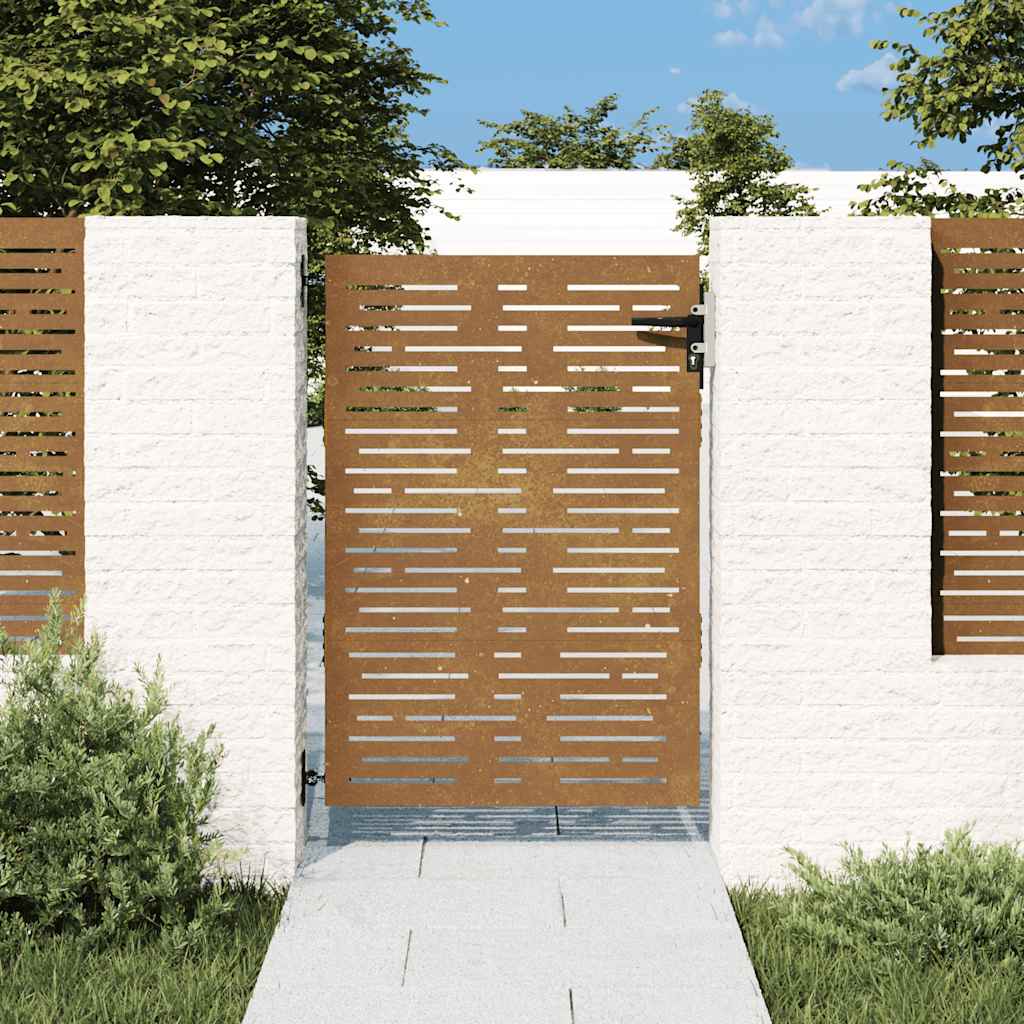 Garden Gate Corten Steel Square Design
