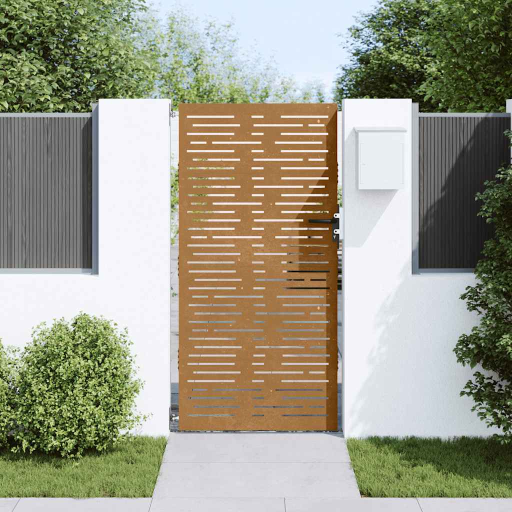 Garden Gate Corten Steel Square Design
