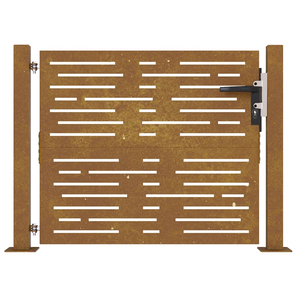 Garden Gate Corten Steel Square Design