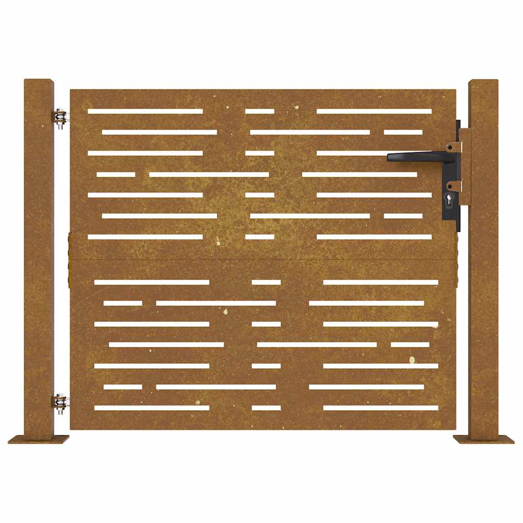 Garden Gate Corten Steel Square Design