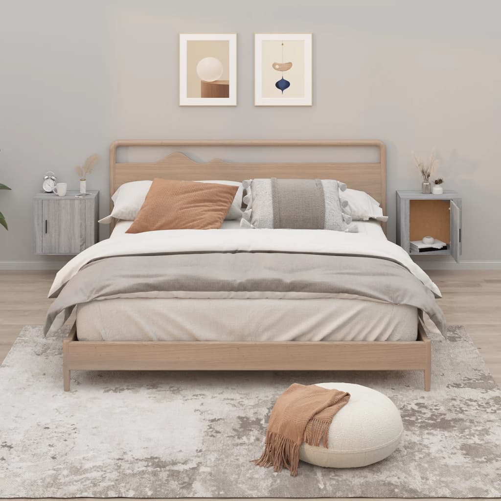 Wall-Mounted Bedside Cabinet 50X30X47 Cm