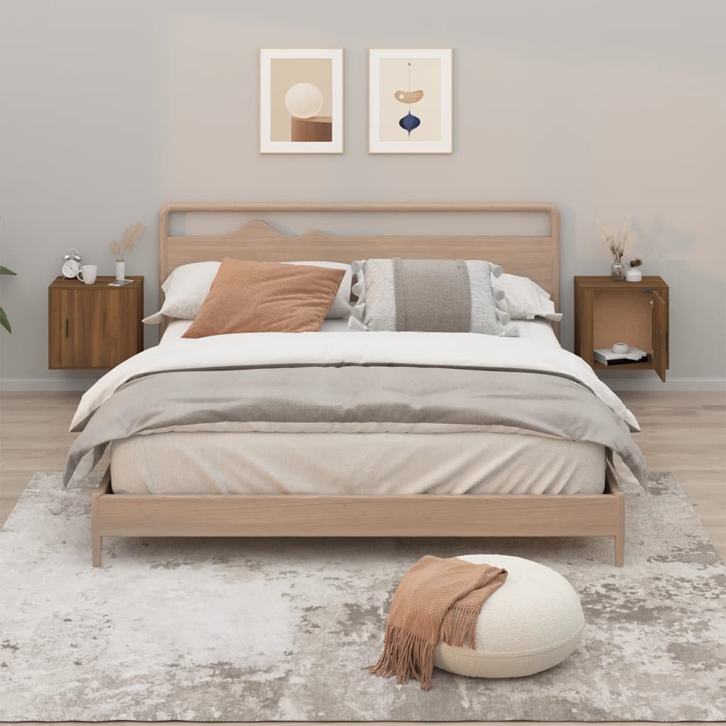 Wall-Mounted Bedside Cabinet 50X30X47 Cm