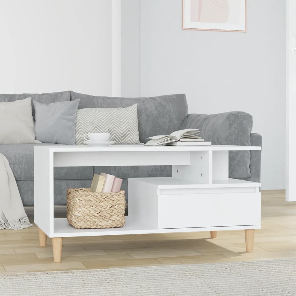 Coffee Table 90X49X45 Cm Engineered Wood