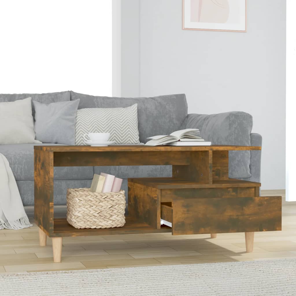 Coffee Table 90X49X45 Cm Engineered Wood