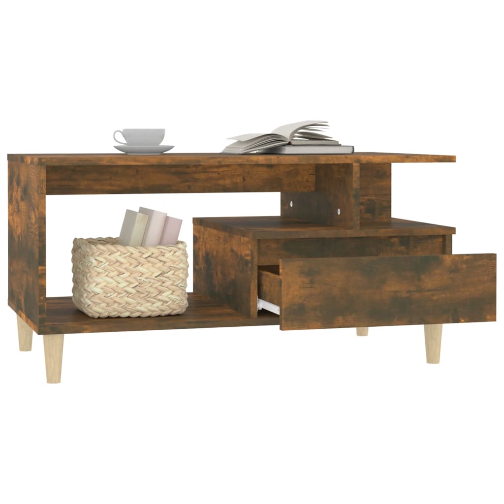 Coffee Table 90X49X45 Cm Engineered Wood