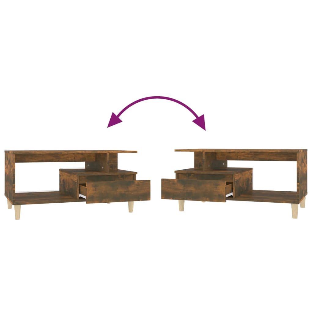 Coffee Table 90X49X45 Cm Engineered Wood