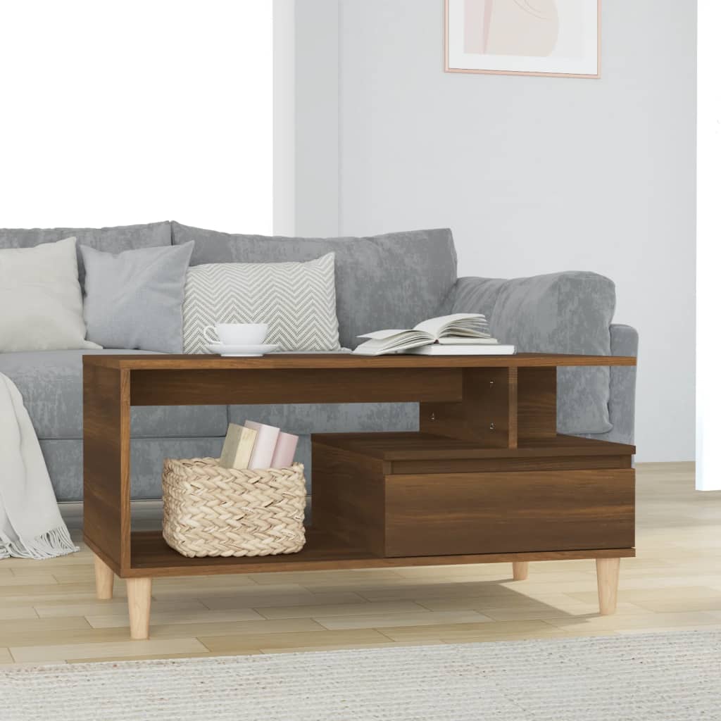 Coffee Table 90X49X45 Cm Engineered Wood
