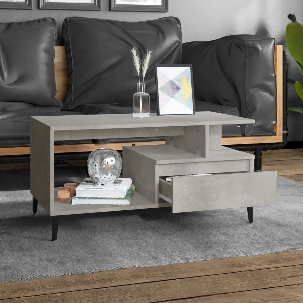 Coffee Table 90X49X45 Cm Engineered Wood