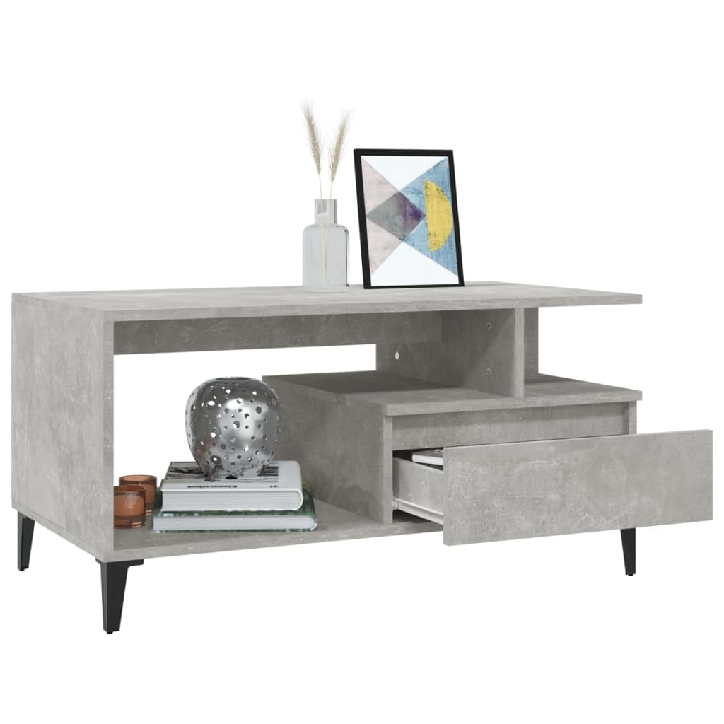 Coffee Table 90X49X45 Cm Engineered Wood