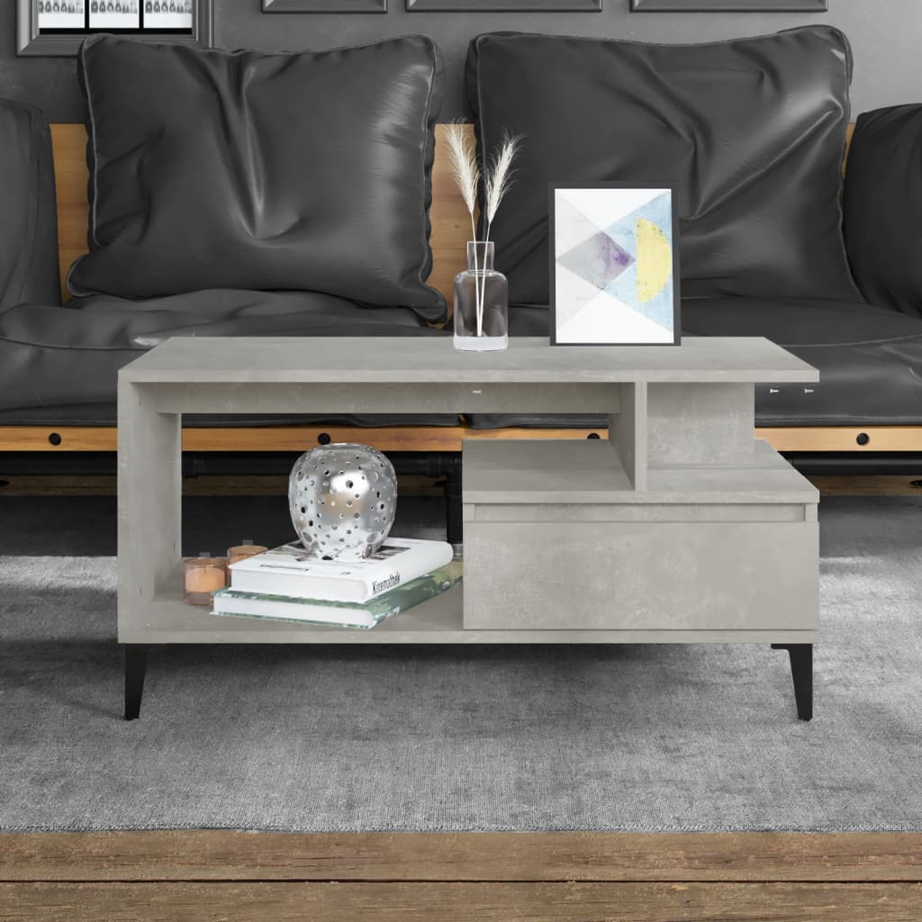 Coffee Table 90X49X45 Cm Engineered Wood