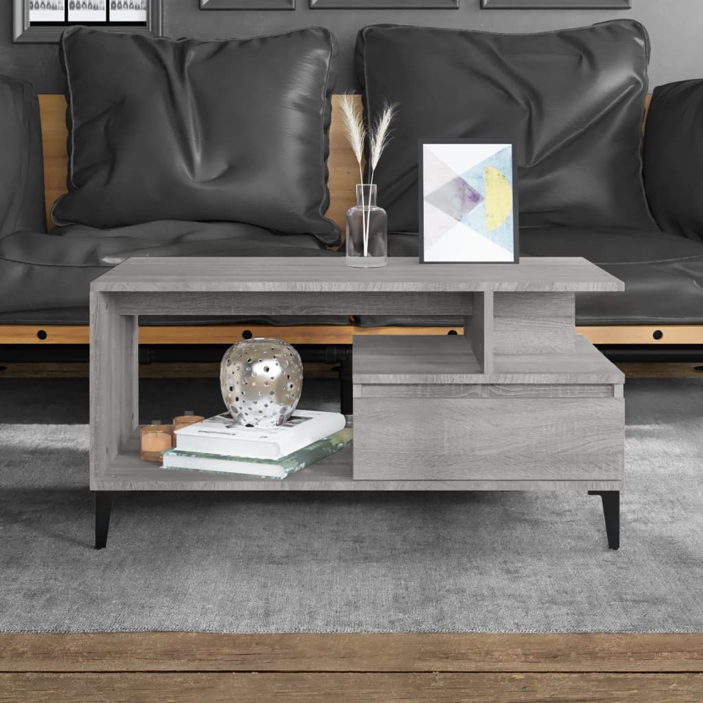 Coffee Table 90X49X45 Cm Engineered Wood