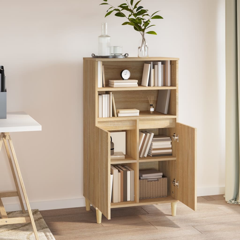 Highboard 60X36X110 Cm Engineered Wood