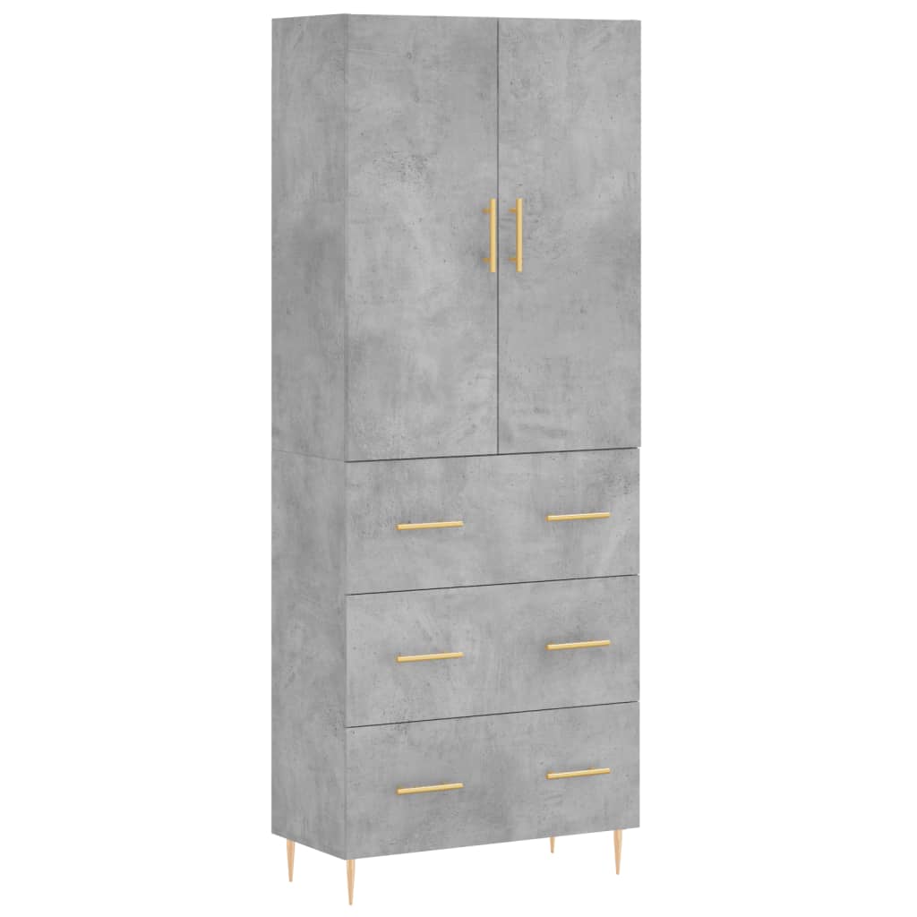 Highboard 69.5X34X180 Cm Engineered Wood