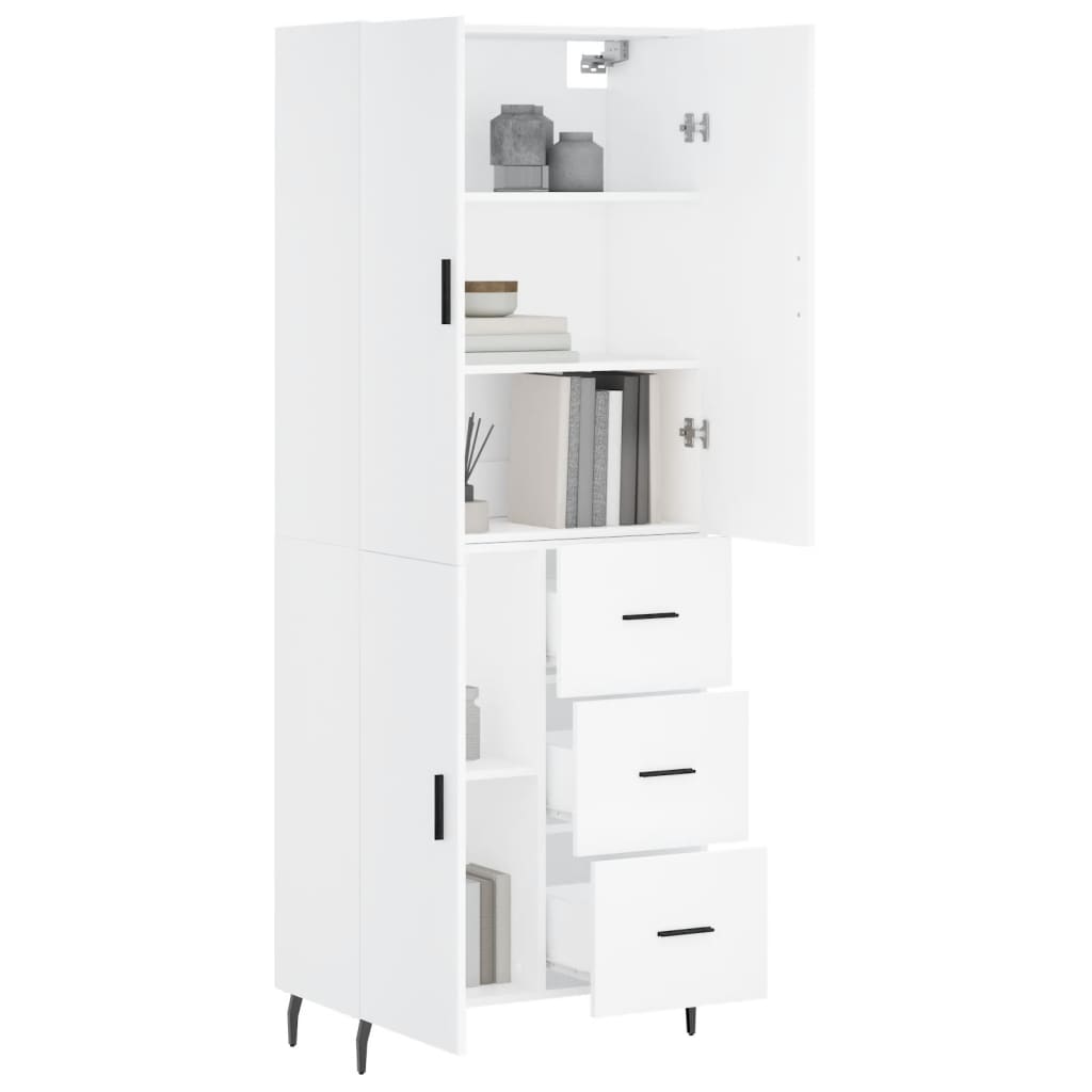 Highboard 69.5X34X180 Cm Engineered Wood