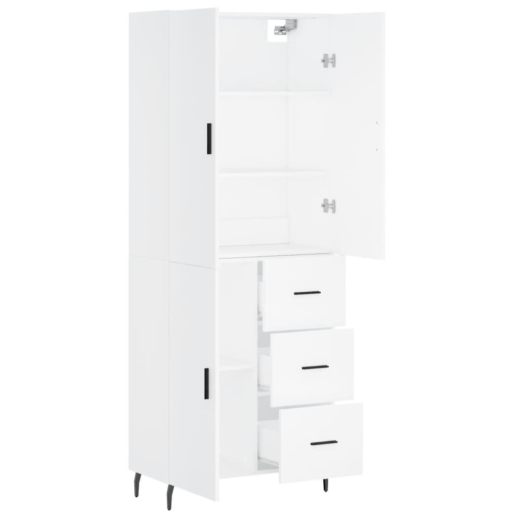 Highboard 69.5X34X180 Cm Engineered Wood